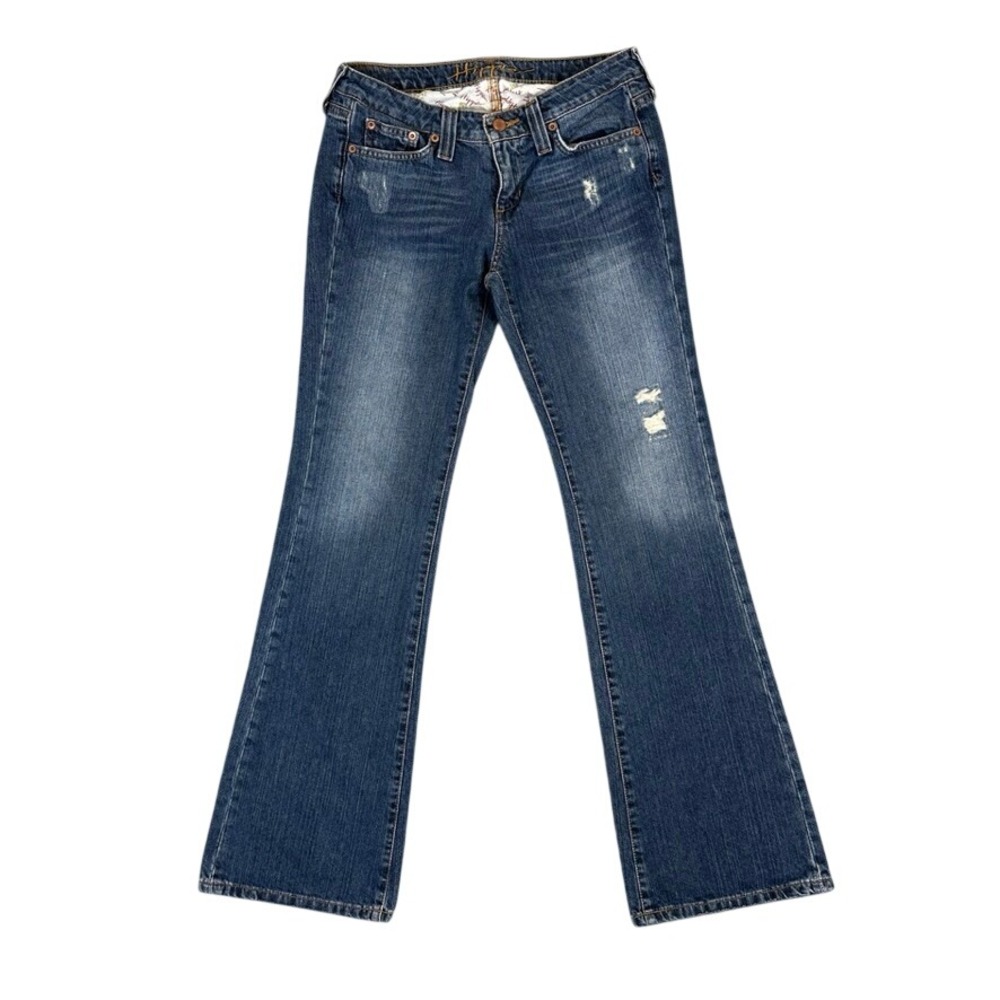 Hippie Jeans Womens 26 Blue Denim Medium Wash Straight Leg 100% Cotton 4521